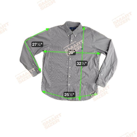 Ralph Lauren Mens Checkered Button Down Shirt‎ Long Sleeve XL Performance Pony - Picture 2 of 7